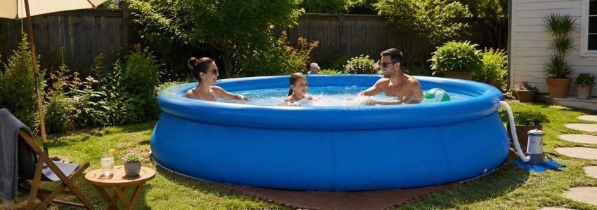 Zu sehen ist Bild 1 zum Beitrag mit dem Thema: Mit wenig Budget zum eigenen Pool - Praktische Tipps für kostengünstigen Badespaß im Garten