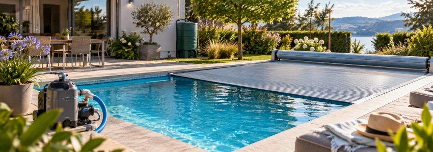 Zu sehen ist Bild 1 zum Beitrag mit dem Thema: Wasser sparen am Pool